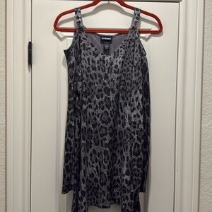 Shark bite leopard sweater